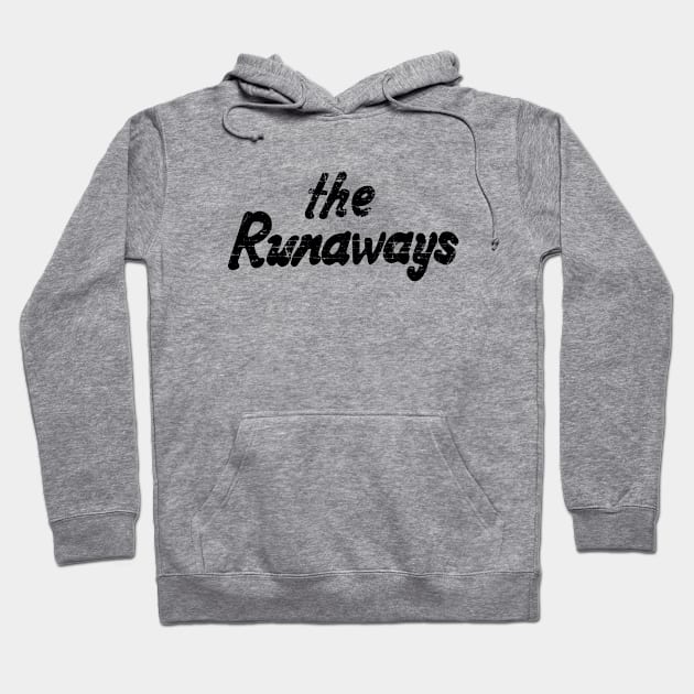 The Runaways Distressed Black Hoodie by Fresh Fly Threads